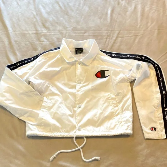 Zipper Tape Crop Champion Jacket Champion Jackets Coats Bn